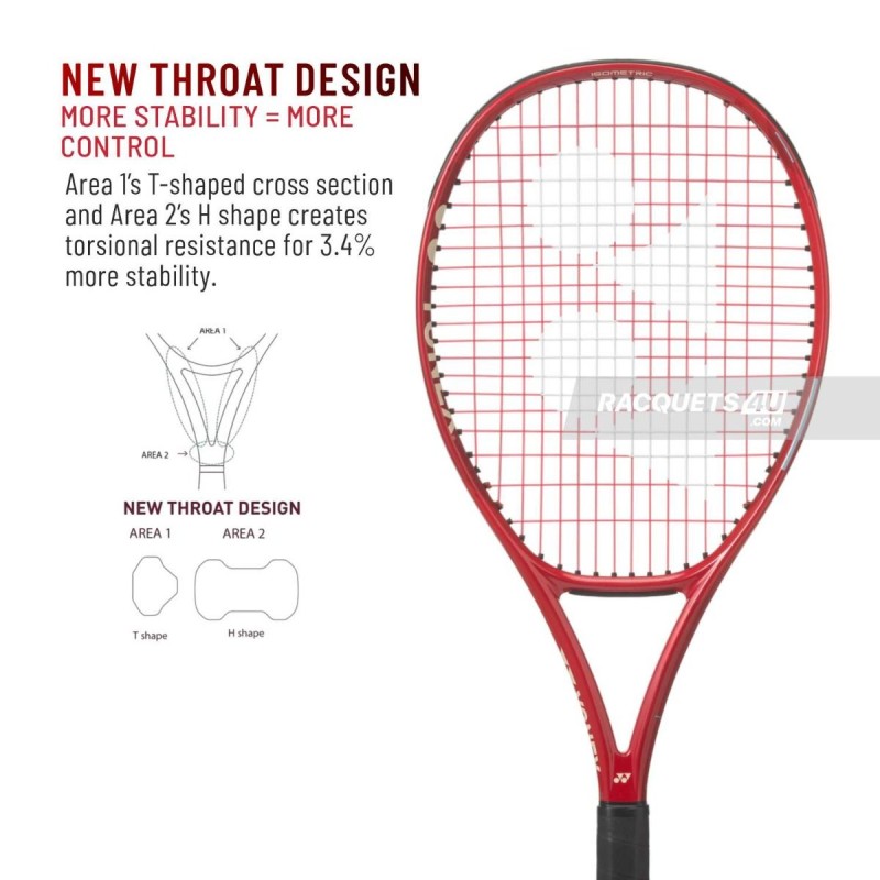 YONEX Vcore Ace Tennis Racquet (Ruby Red, Strung) YONEX Vcore Ace Tennis Racquet (Ruby Red, Strung)