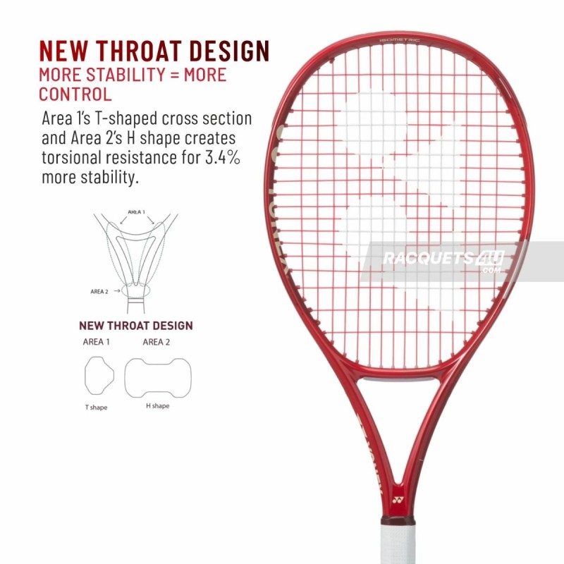 YONEX Vcore Alpha Tennis Racquet (Ruby Red, Strung) YONEX Vcore Alpha Tennis Racquet (Ruby Red, Strung)