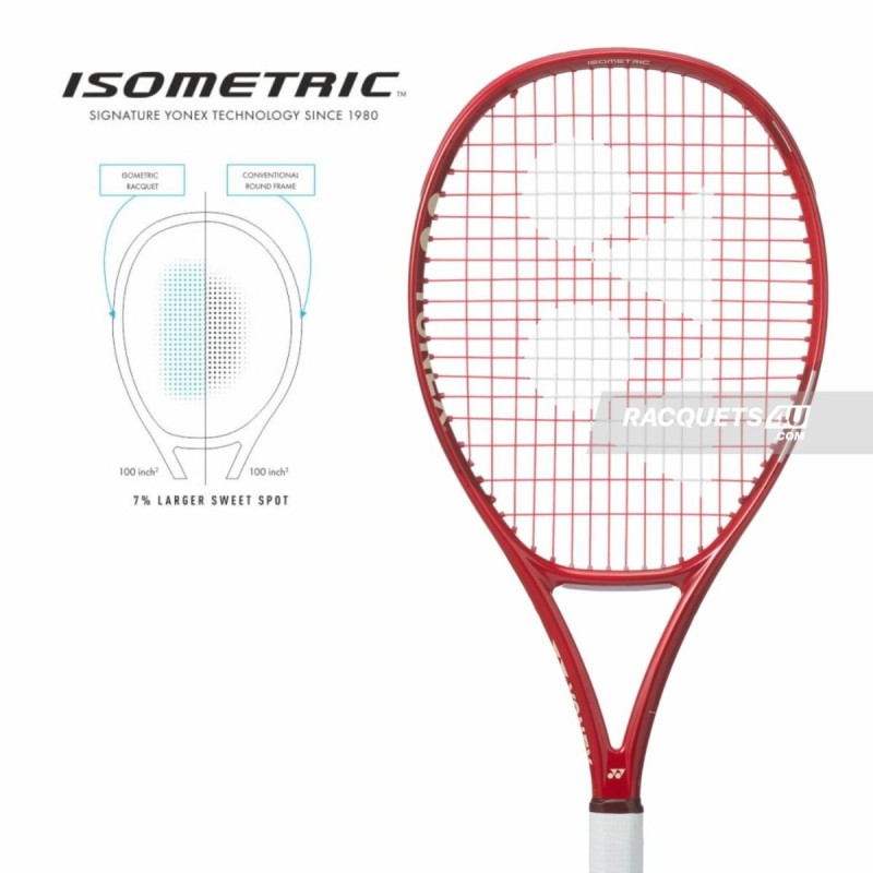 YONEX Vcore Alpha Tennis Racquet (Ruby Red, Strung) YONEX Vcore Alpha Tennis Racquet (Ruby Red, Strung)