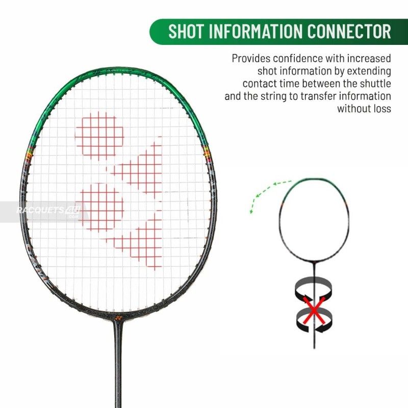 YONEX Astrox 99 Game Badminton Racquet (Strung, Black/Green)