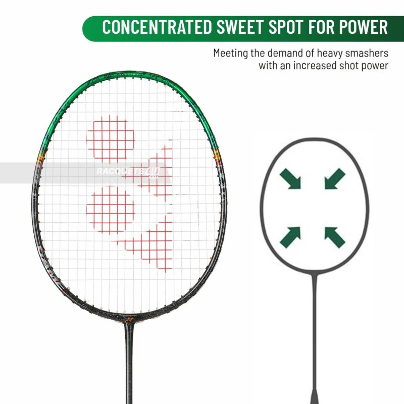 YONEX Astrox 99 Game Badminton Racquet (Strung, Black/Green)