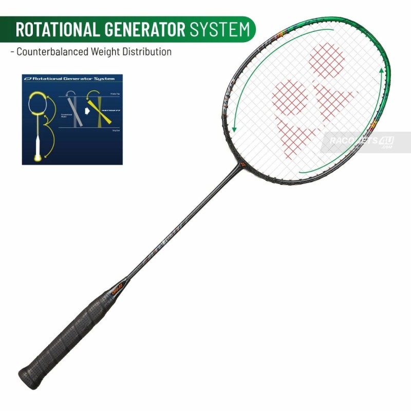 YONEX Astrox 99 Game Badminton Racquet (Strung, Black/Green)