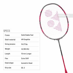 YONEX Arcsaber 11 Tour Badminton Racquet (Unstrung, Greyish Pearl) YONEX Arcsaber 11 Tour Badminton Racquet (Unstrung, Greyish Pearl)