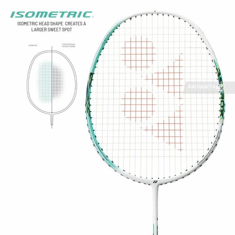 YONEX Astrox 01 Feel Badminton Racquet (Strung, White/Mint) YONEX Astrox 01 Feel Badminton Racquet (Strung, White/Mint)