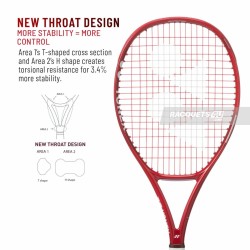 YONEX Vcore 25 Tennis Racquet (Ruby Red) YONEX Vcore 25 Tennis Racquet (Ruby Red)