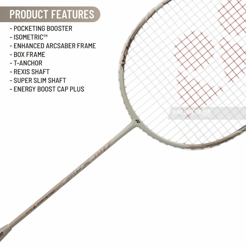 YONEX Arcsaber 7 Tour Badminton Racquet (Light Beige, Unstrung) YONEX Arcsaber 7 Tour Badminton Racquet (Light Beige, Unstrung)
