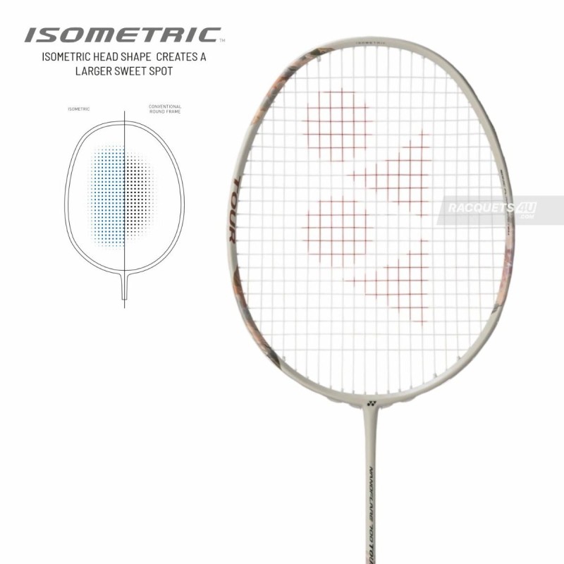 YONEX Nanoflare 700 Tour Badminton Racquet (Light Beige, Unstrung)