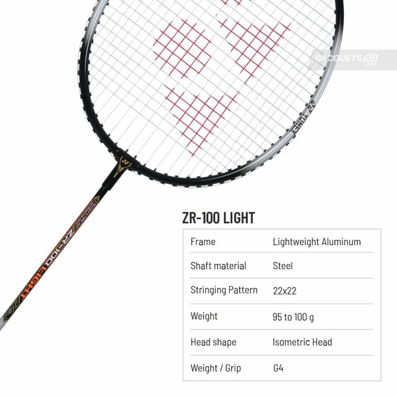 YONEX ZR 100 Light Badminton Racquet (Strung, Black) YONEX ZR 100 Light Badminton Racquet (Strung, Black)