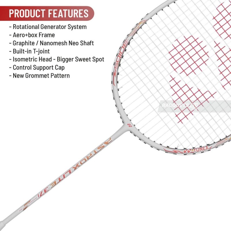 YONEX Astrox Lite 37i Badminton Racquet (Strung, Off White) YONEX Astrox Lite 37i Badminton Racquet (Strung, Off White)