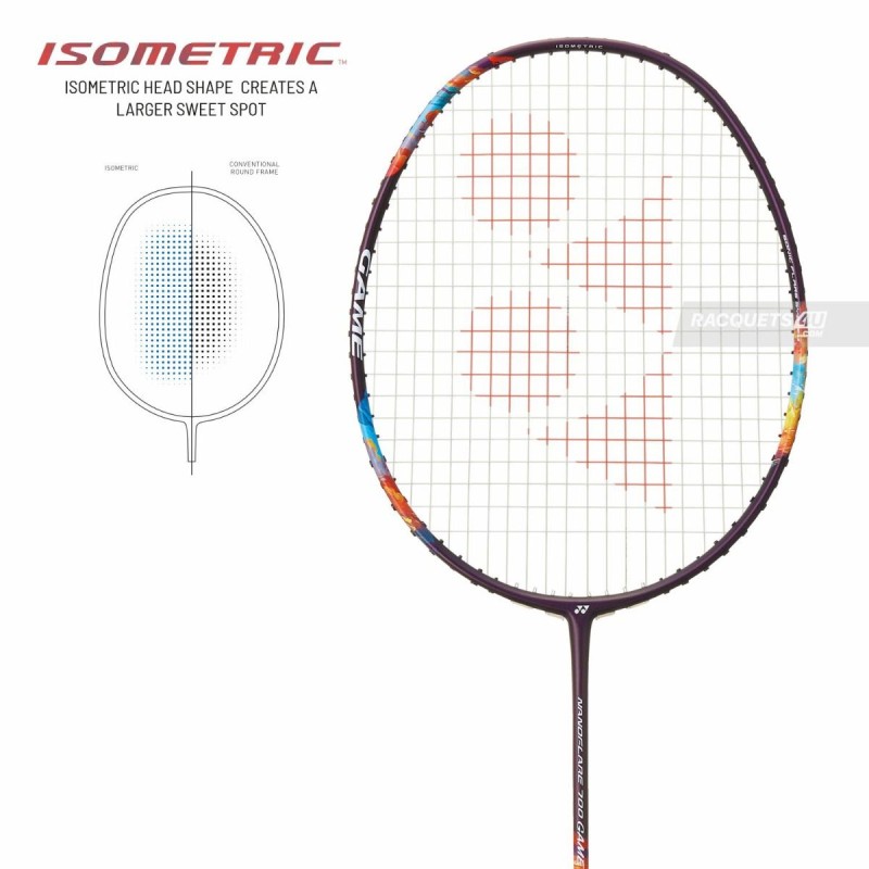 YONEX Nanoflare 700 Game Badminton Racquet (Strung, Mid Purple)
