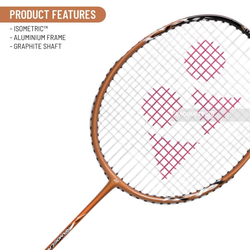 YONEX Nanoflare 9000i Badminton Racquet (Strung, Copper Mettalic) YONEX Nanoflare 9000i Badminton Racquet (Strung, Copper Mettalic)