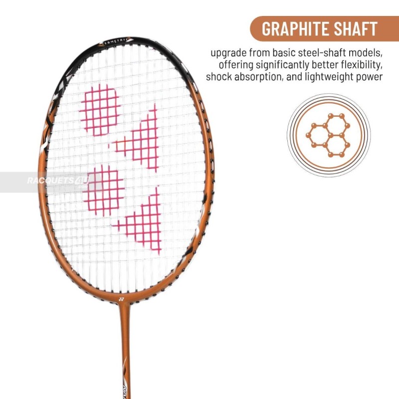 YONEX Nanoflare 9000i Badminton Racquet (Strung, Copper Mettalic) YONEX Nanoflare 9000i Badminton Racquet (Strung, Copper Mettalic)