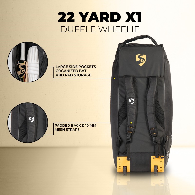 SG 22 Yard X1 Duffle Wheelie Cricket Kit Bag SG 22 Yard X1 Duffle Wheelie Cricket Kit Bag