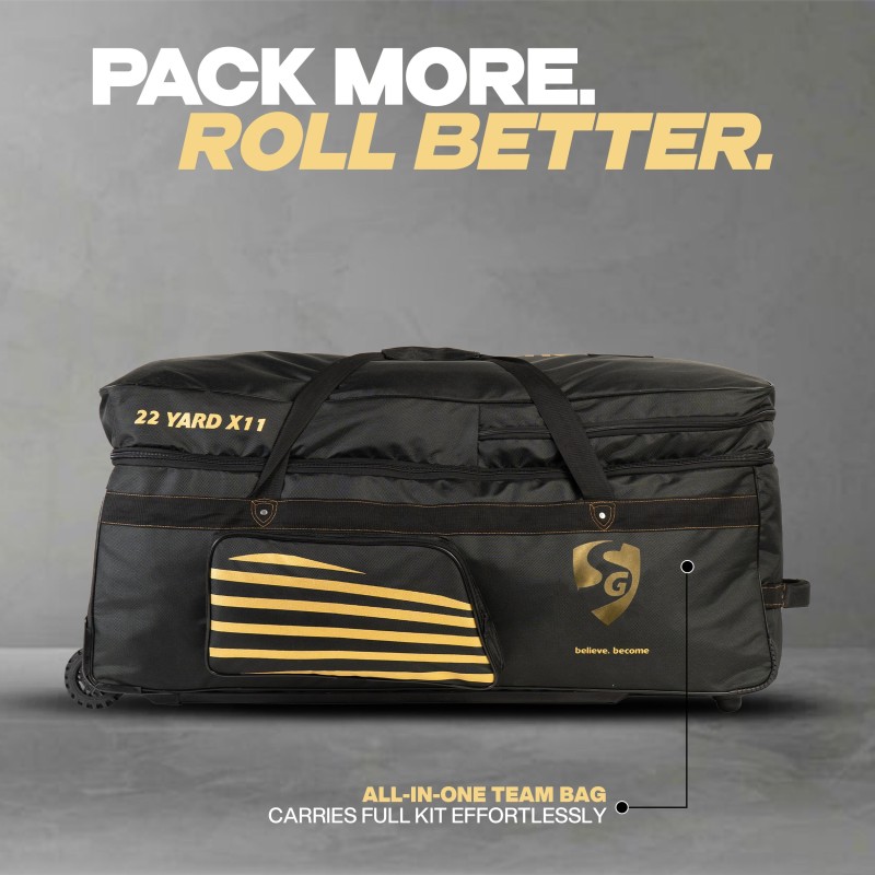 SG 22 Yard X11 Wheelie Cricket Kit Bag SG 22 Yard X11 Wheelie Cricket Kit Bag
