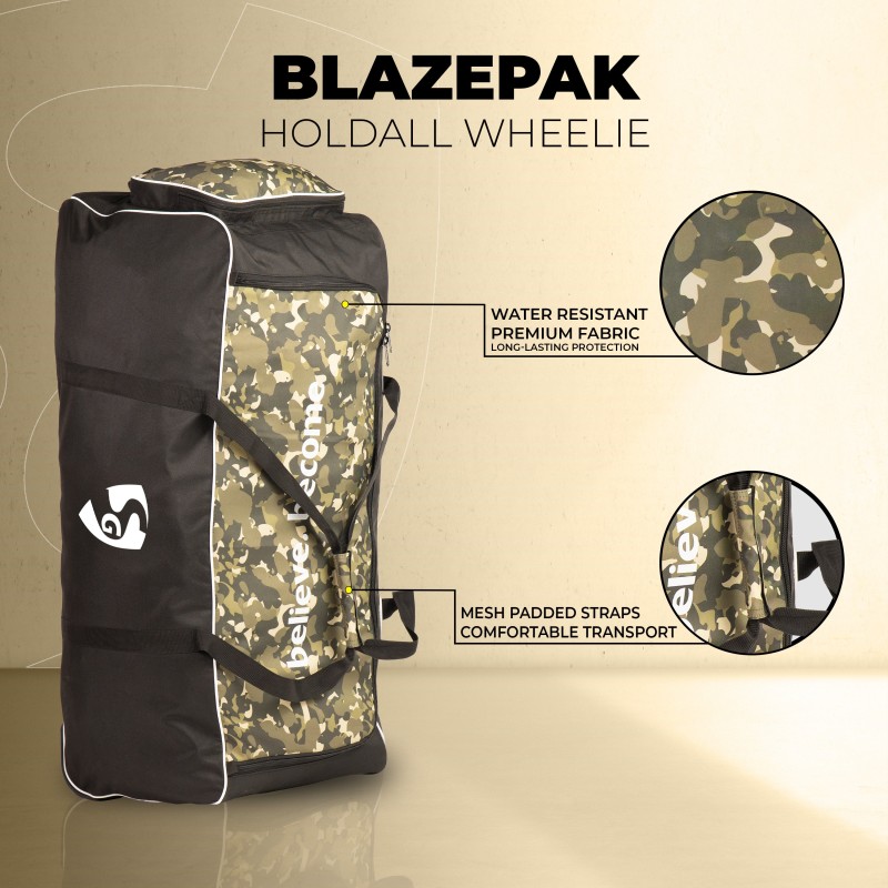 SG Blazepak Holdall Wheelie Cricket Kit Bag SG Blazepak Holdall Wheelie Cricket Kit Bag