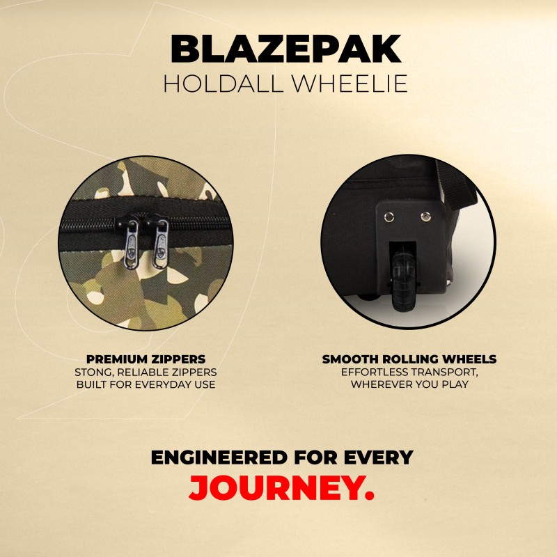 SG Blazepak Holdall Wheelie Cricket Kit Bag SG Blazepak Holdall Wheelie Cricket Kit Bag