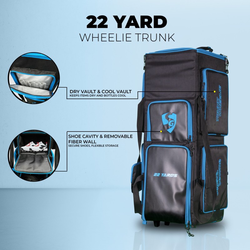 SG 22 Yards Wheelie Trunk Cricket Kit Bag SG 22 Yards Wheelie Trunk Cricket Kit Bag