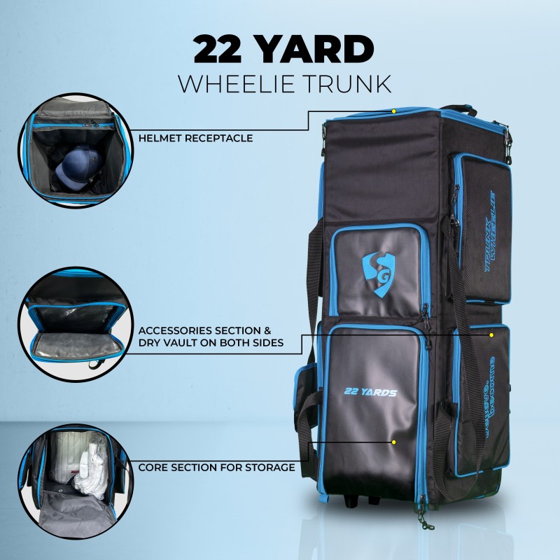 SG 22 Yards Wheelie Trunk Cricket Kit Bag SG 22 Yards Wheelie Trunk Cricket Kit Bag