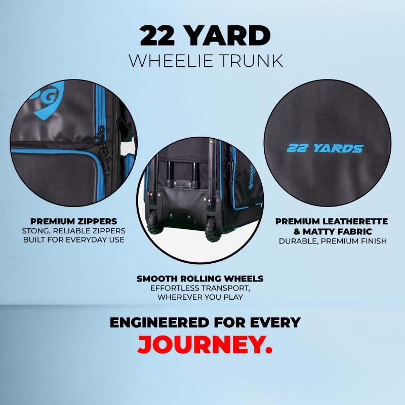 SG 22 Yards Wheelie Trunk Cricket Kit Bag SG 22 Yards Wheelie Trunk Cricket Kit Bag