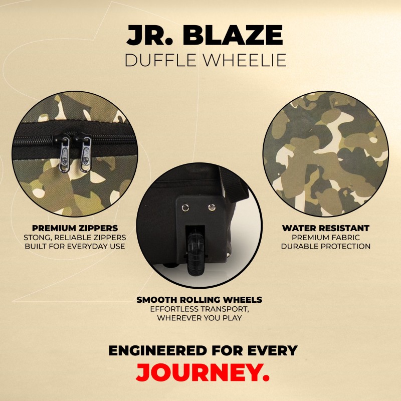 SG Blaze Junior Duffle Wheelie Cricket Kit Bag