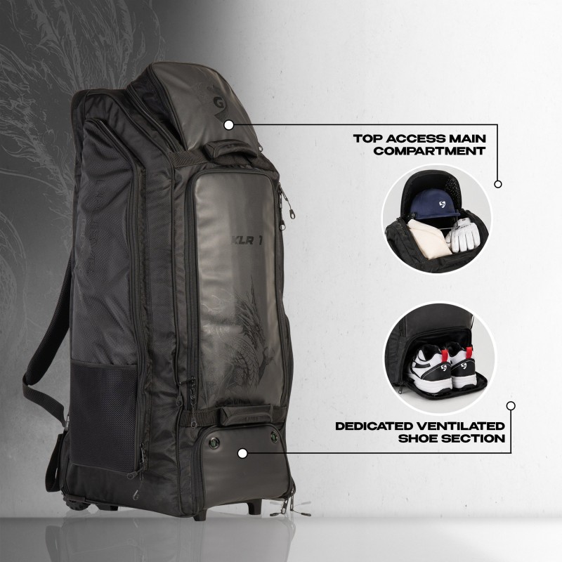 SG KLR Wheelie Duffle Cricket Kit Bag SG KLR Wheelie Duffle Cricket Kit Bag