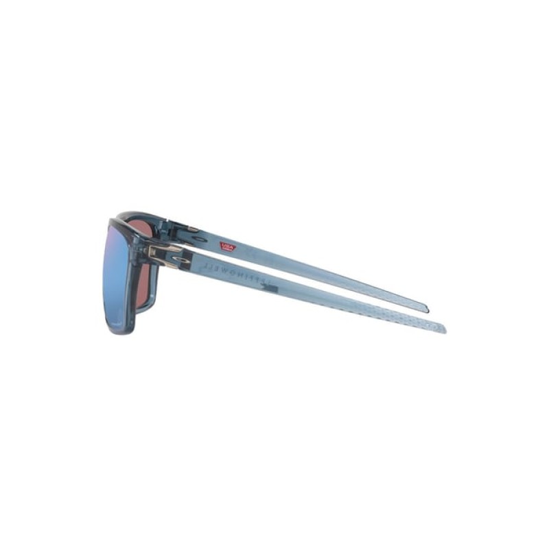 Oakley Blue Polarized Rectangular Sunglasses for Men Oakley Blue Polarized Rectangular Sunglasses for Men