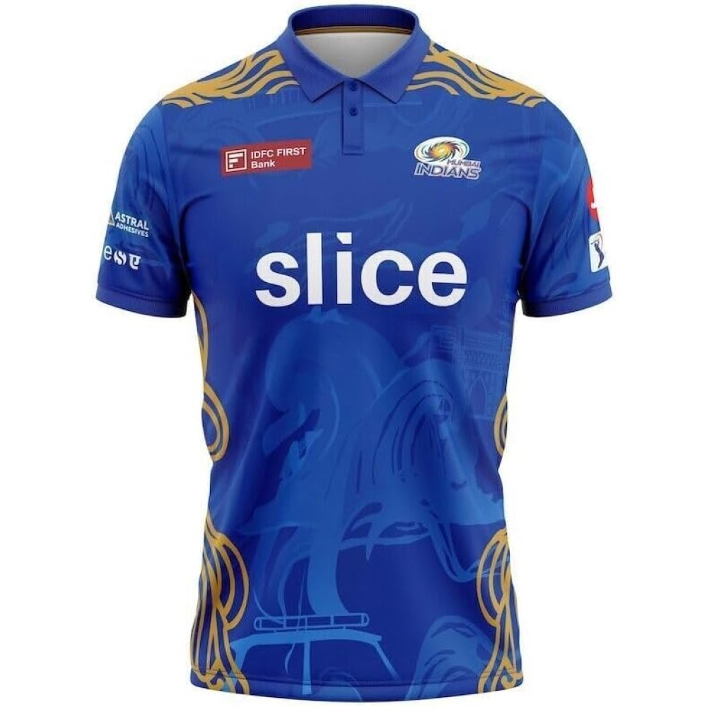 Mumbai Indians IPL Replica Jersey 2023 (MI 2023 With Name Personalization)