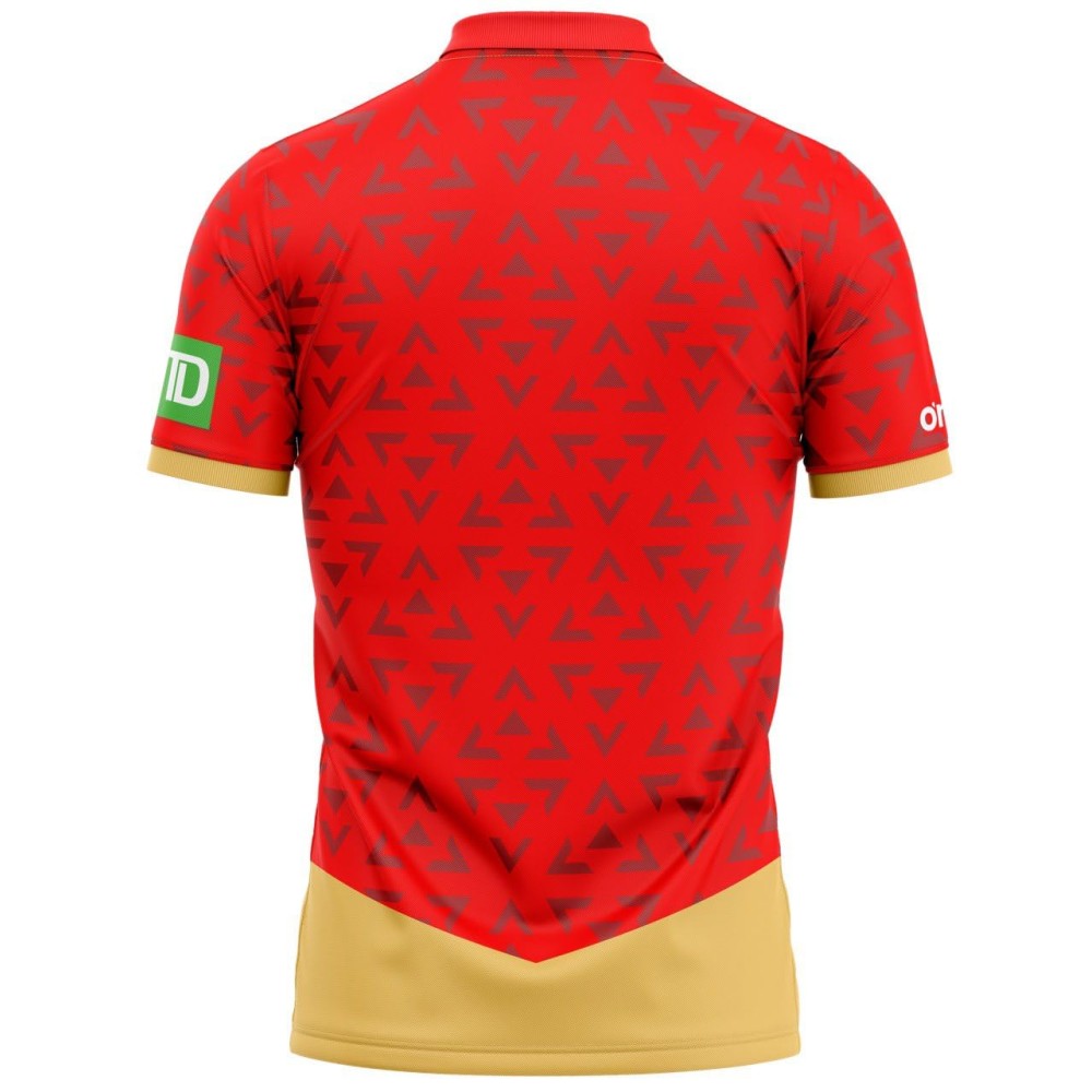 Canada 2024 T20 World Cup Half Sleeves Cricket Fan Jersey - 100% Dryfit Polyester - With Name Personalization